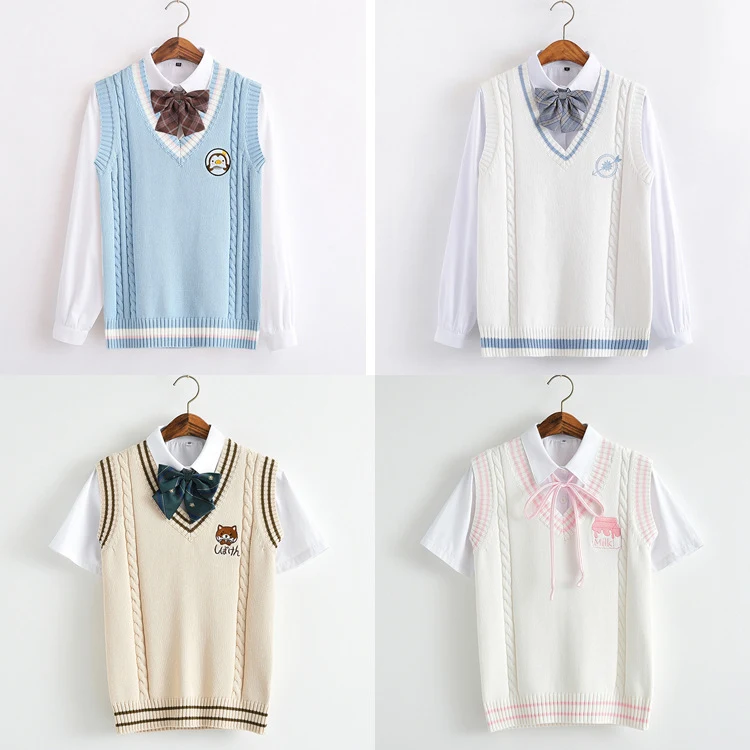 Title 3, Stickerei-Paar-Strick-JK-Uniform-Damenpullover