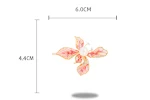 Elegante broche vintage con diseño de flor de cinco pétalos, un adorno ideal para realzar solapas, vestidos y chaquetas. — foto 2