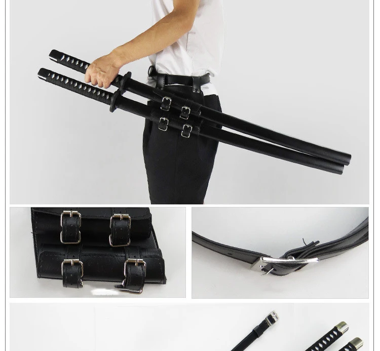 Title 11, Cosplay Anime Swords PU Leather Sword Strap Bac...