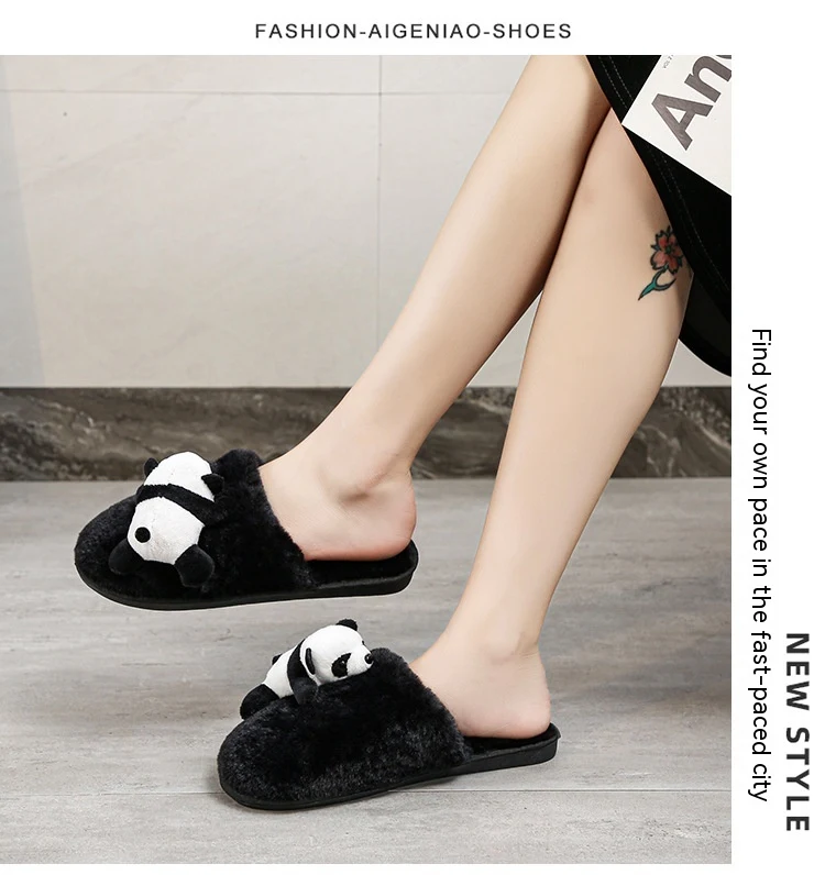 Cartoon Indoor Plush Slippers for ultimate comfort, warm and cozy, perfect for relaxing at home, soft and slip-resistant — photo 11