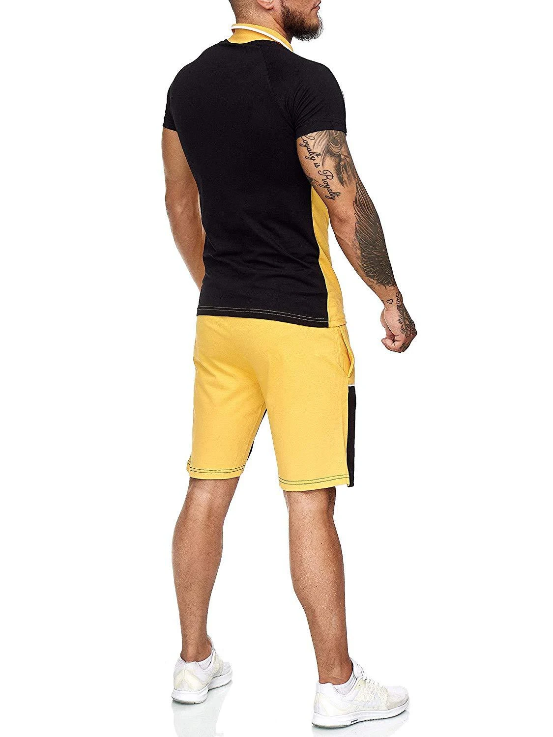 Men's summer sports suit with color matching for ultimate comfort and style. Perfect for workouts, casual wear, and all — photo 9