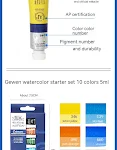 Tinta Aquarela Wensha Newton Song Entry Suit Tubo Cores Pequena 5ML Sub-embalagem 10/20 cores Retrato Paisagem Ideal — foto 12