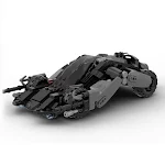 Modelo para montar Batmóvel John Black. Construa este icônico veículo! Reviva a emoção do Batman com este kit de montagem, ideal para fãs. — foto 4