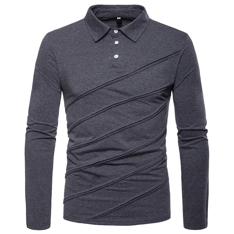 Stitching Men's Bottoming Shirt Stylish and Comfortable Base Layer Perfect for Trousers Classic and Versatile Design — photo 2