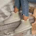 Women's Thickened Velvet Ankle Boots. Insulated cotton-padded shoes for winter warmth and comfort. Stylish and cozy foot — photo 5