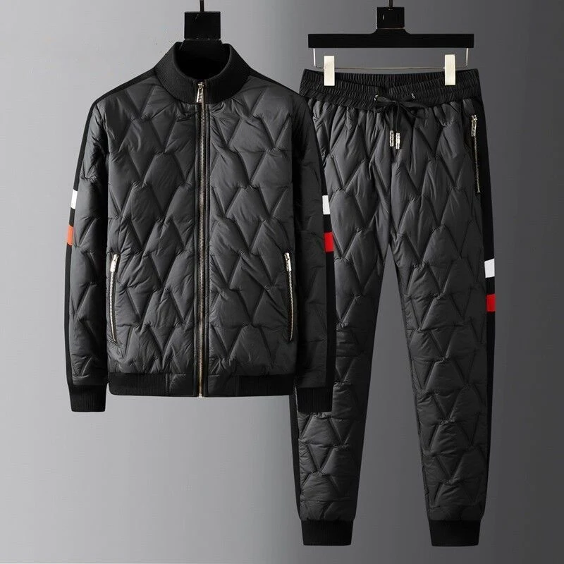 Title 3, Winter Thicken Thermal Down Cotton Suit Men War...