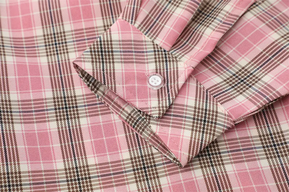 Title 12, Jaqueta camisa polo casual solta com bordado de...