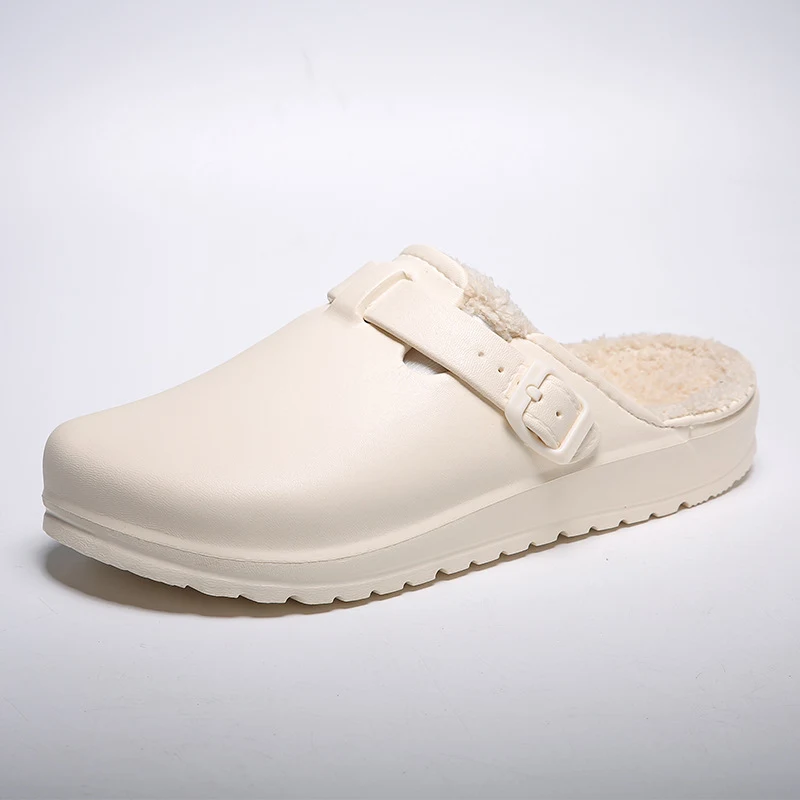 Waterdichte warme EVA-slippers met gesp voor dames, perfecte schoenen voor slaapkamer en thuis, comfort en bescherming voor je voeten. — foto 4