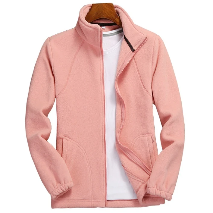 Cardigã de fleece feminino esportes ao ar livre Blusa de fleece Perfeito para atividades ao ar livre. Quente, confortável e ideal para camadas. — foto 2