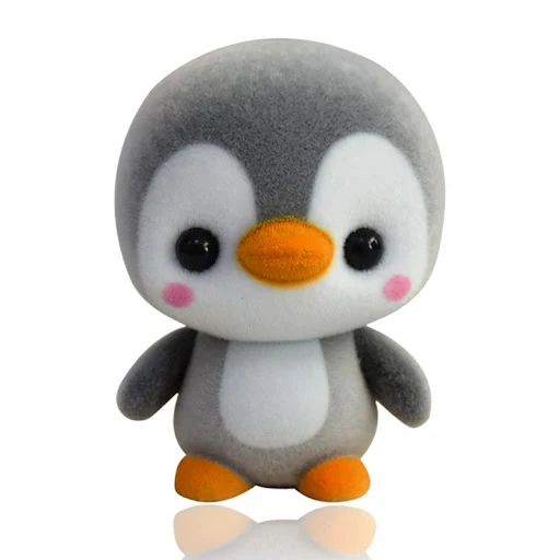 Title 1, Creative Penguin Plastic Flocking Plush Doll a ...