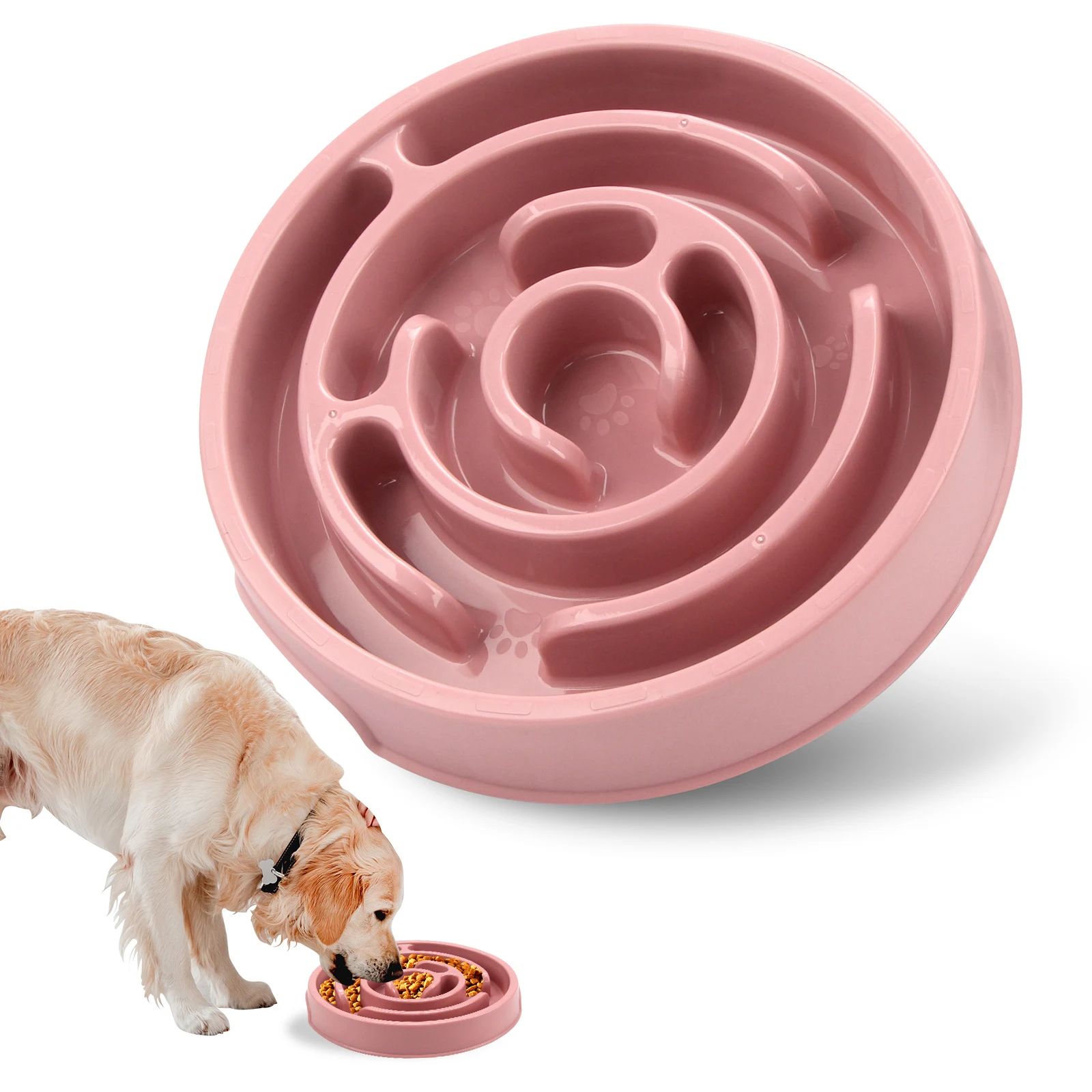 Comedouro lento para cães de silicone tigela quebra-cabeça para alimentação saudável e anti-engasgo filhote de cachorro. — foto 4