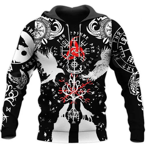 Title 6, Symbolic Tattoo Warrior New Fashion Hoodie