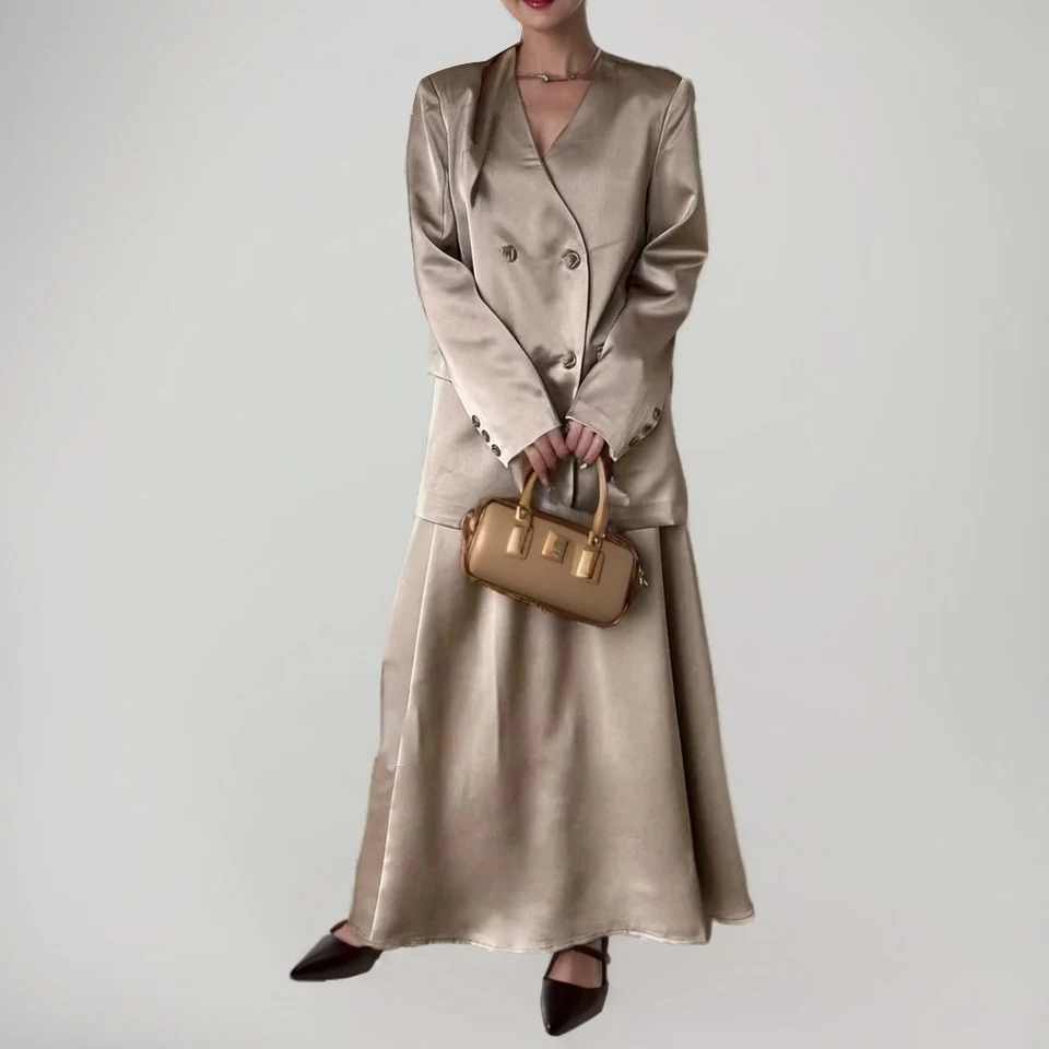 Title 21, Fashion Personality Double Breasted Suit Women....