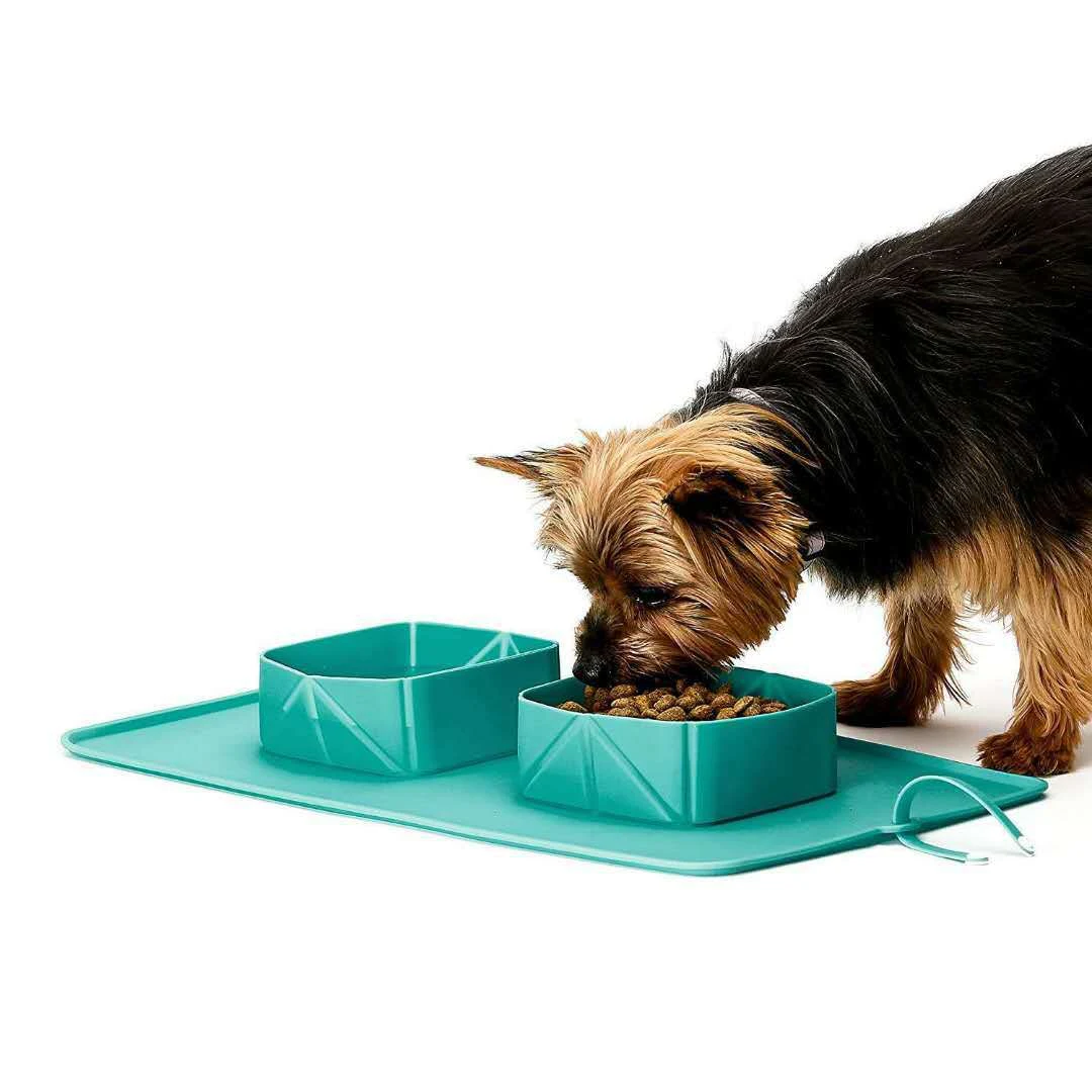 Tigela de silicone dobrável antiderrapante para pets, perfeita para viagens e passeios Portátil, fácil de limpar e ideal para água e comida — foto 5