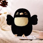 Boneca de pelúcia realista de chapim e pássaro brinquedo, macia e fofinha. Estimula a imaginação e o amor pela natureza nas crianças. — foto 3