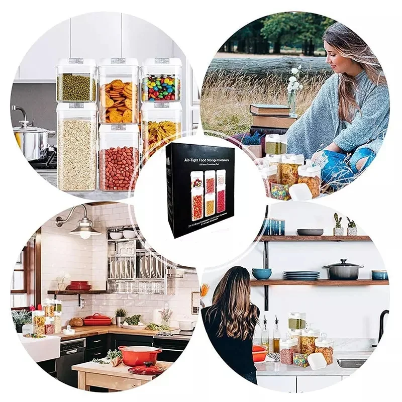 Title 6, 6pc Easy Lock Food Storage Containers Set for F...