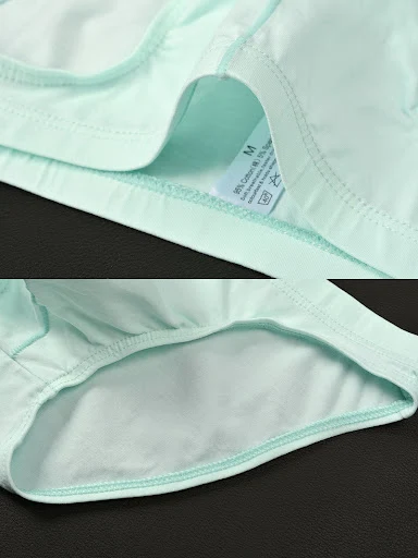 Title 10, Purified Cotton Underwear Briefs absorb sweat a...