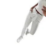Striped high waist trousers for women, stylish and comfortable. Flattering fit and versatile design, perfect for creatin — photo 3
