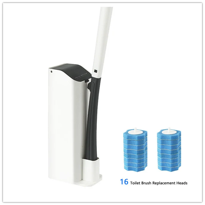 Disposable toilet brush set for effortless cleaning. Quick and easy toilet cleaning with disposable heads. Keeps your ba — photo 2