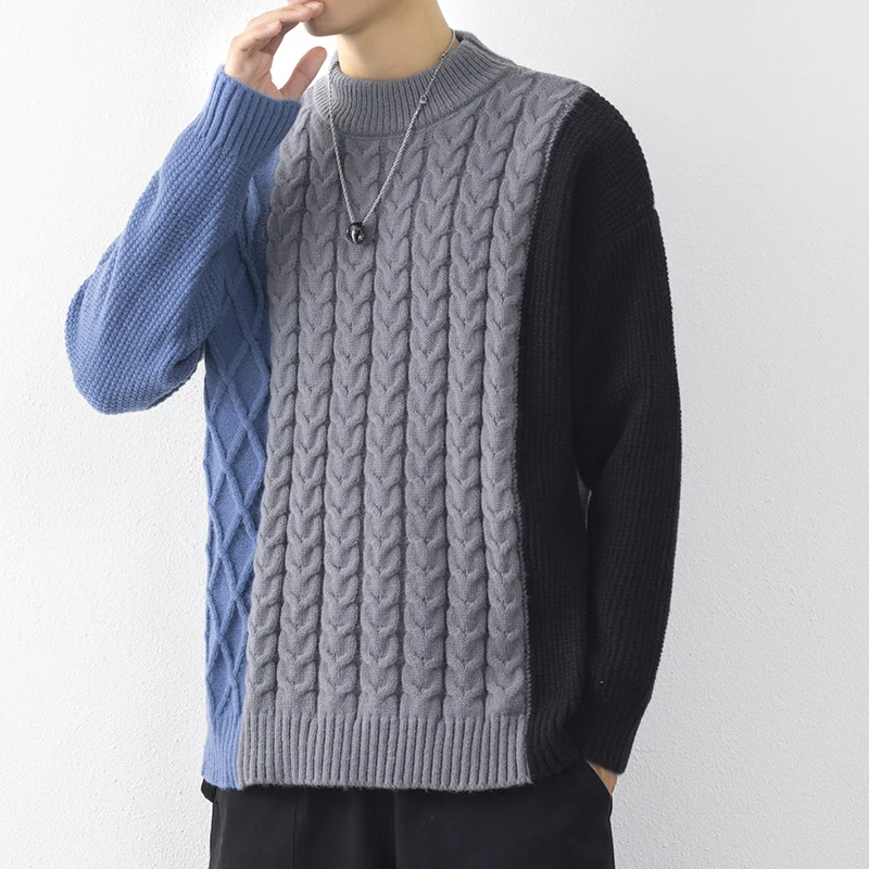 Men's Wool Loose Trend Sweater Bottoming, a comfortable and versatile base layer for modern looks, providing warmth and — photo 5