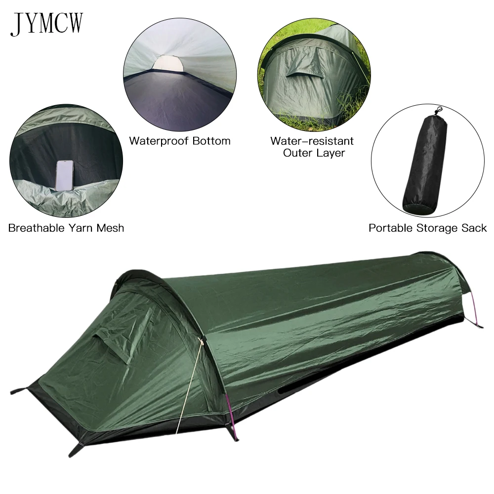 Title 2, Lightweight mountain climbing tent with sleepin...
