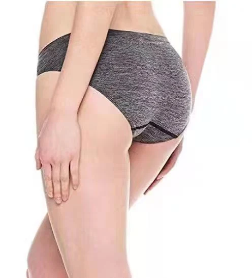 Title 6, Womens Solid Color Mid Waist Soft Breathable B...