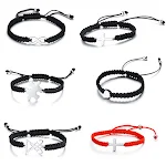 Pulseira Anka ajustável de aço titânio e corda de nylon. Resistente, durável e confortável. Perfeita para uso diário e atividades ao ar livre. — foto 1