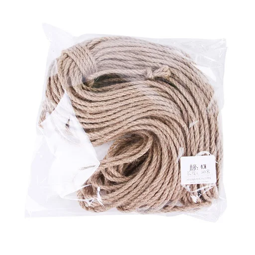 10 Meters Natural Jute Scratch Guards Rope Pet Cat Scratching Twine Rolls Hemp Twisted Cord Macrame Paw Claw Furniture P — photo 5