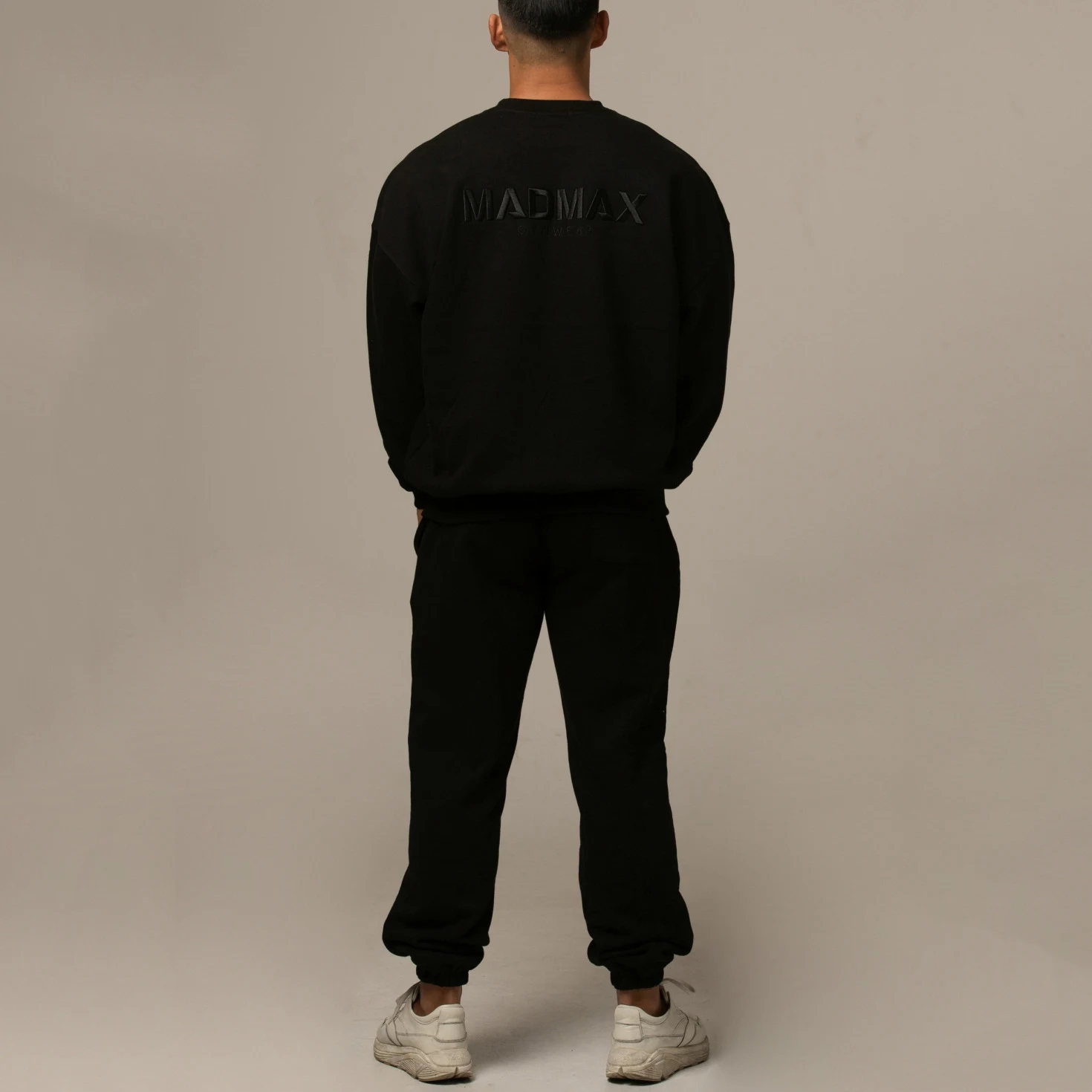 Men's Sports Leisure Running Thick Long Sleeve Hoodless Embroidered Hoodie and Pants. Loose fit, perfect for comfort and — photo 4