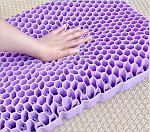 Travesseiro de gel de silicone e látex preto para um sono reparador. Suporte e conforto superiores, fresco e adaptável. — foto 5