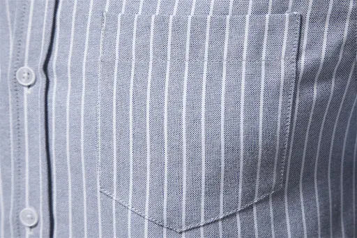 Title 8, Camisa masculina de algodão e linho listrada de...
