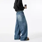 Jeans American Rivet lavado Lightning para hombre, ajuste clásico y estilo moderno. Experimenta la comodidad y el look desgastado. — foto 5