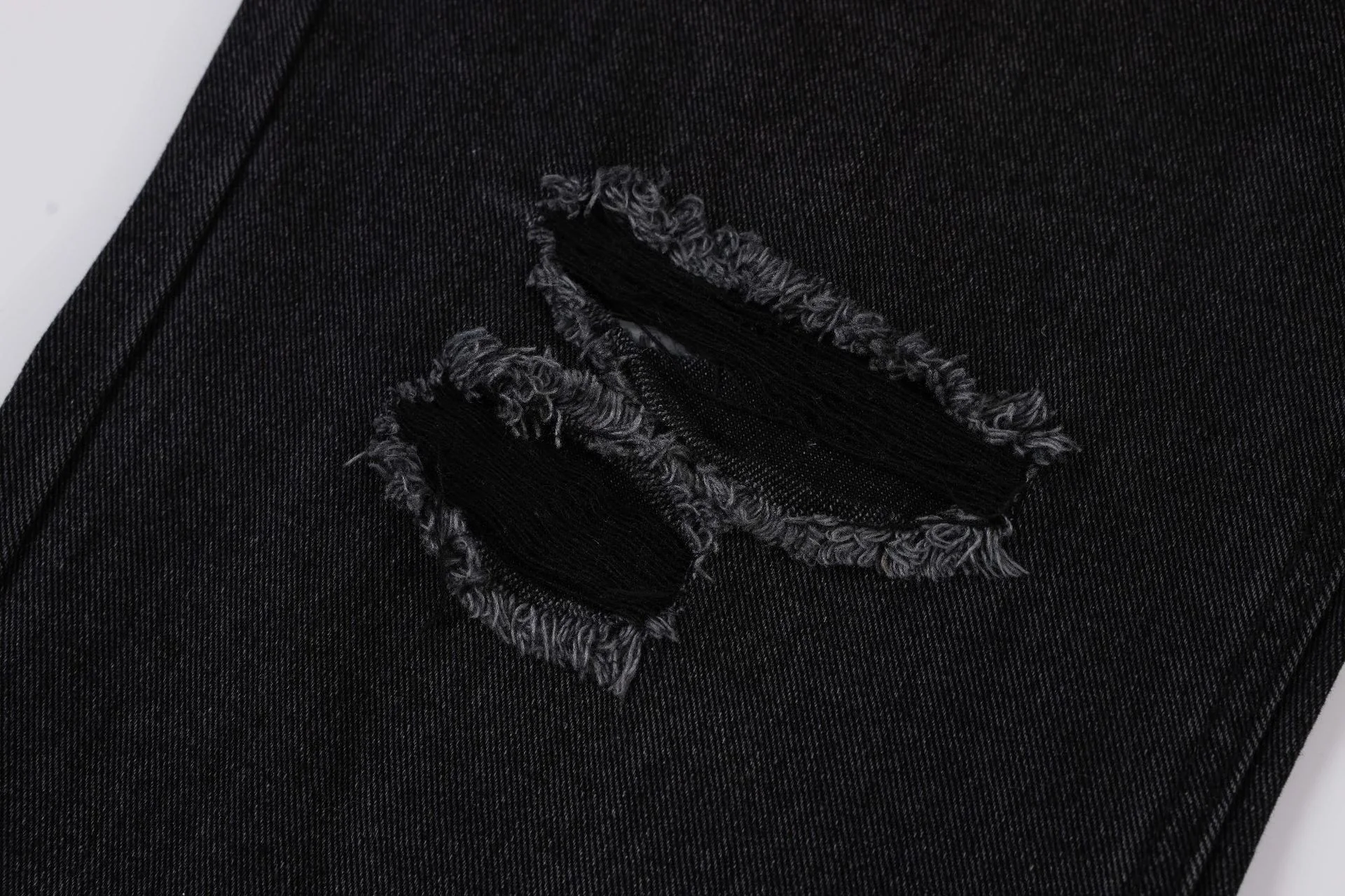 Title 7, High Street Wash Ripped Straight Jeans, a styli...