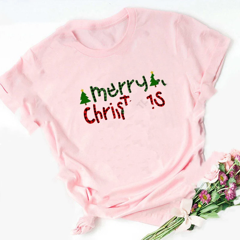 Christmas Santa Elk T-Shirt Couple Short Sleeve — photo 7
