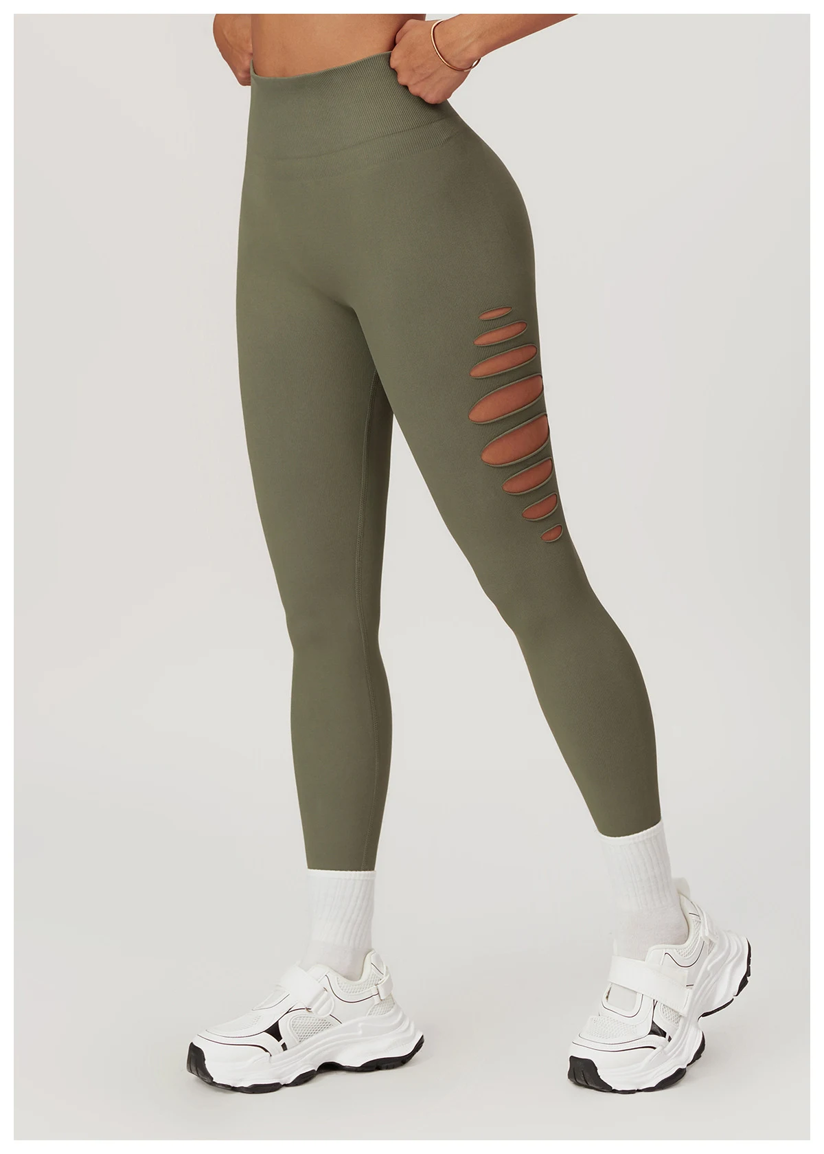 Title 20, European and American Hollow Seamless Skinny Yo...