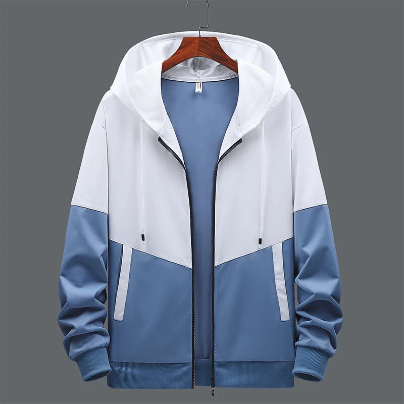 Men's Fashion Zipper Cardigan Long Sleeve Stitching Design Coat Comfortable and stylish for everyday wear Versatile and — photo 10