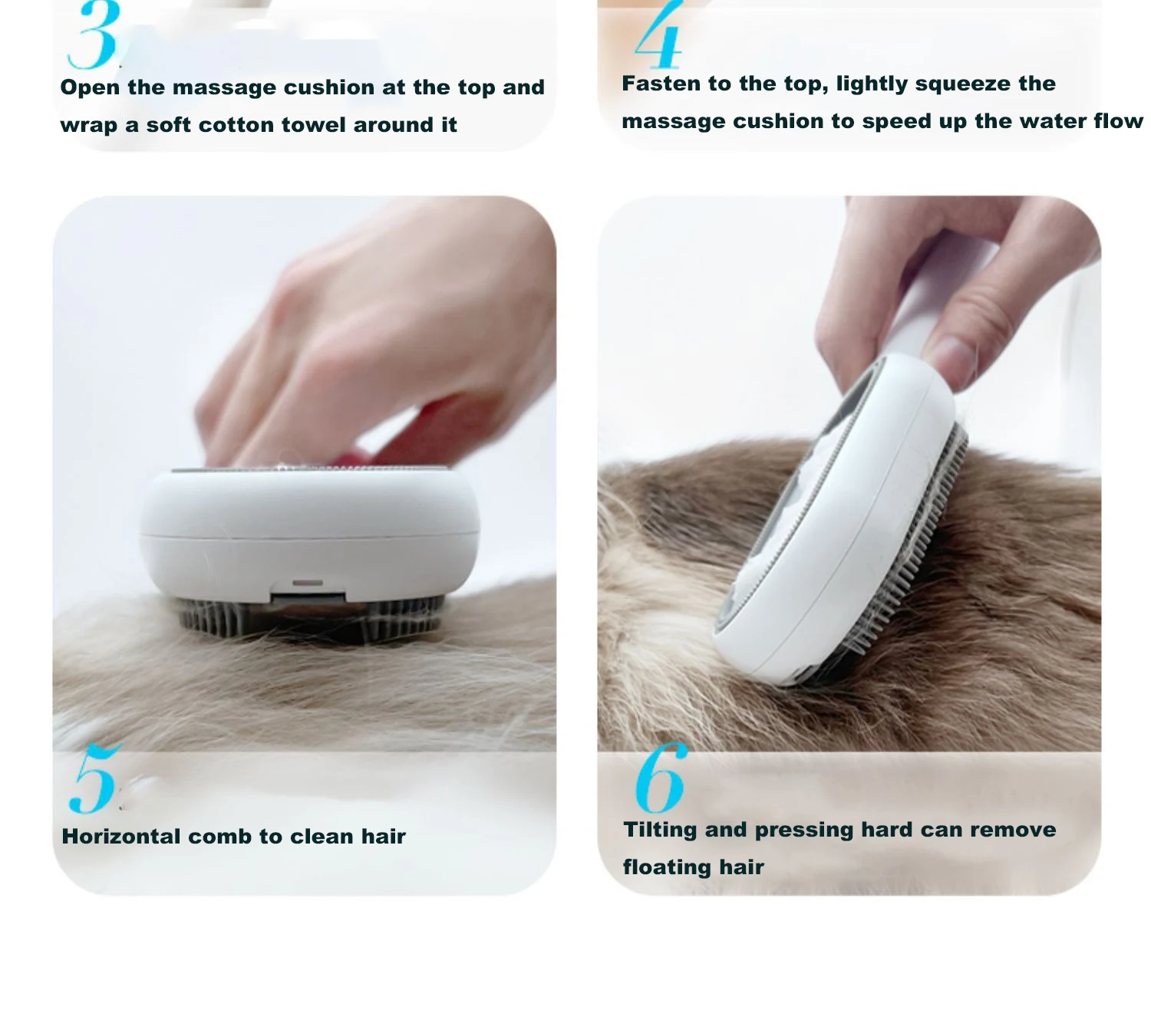Title 9, Animal Brush Hair Remover Pets Comb for Cat Dog...