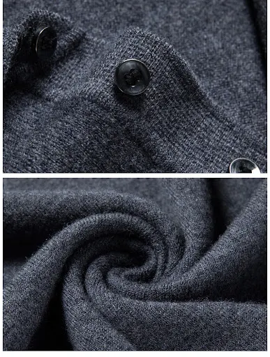 Title 11, Fall Casual Polo Collar Long-sleeved Sweater fo...