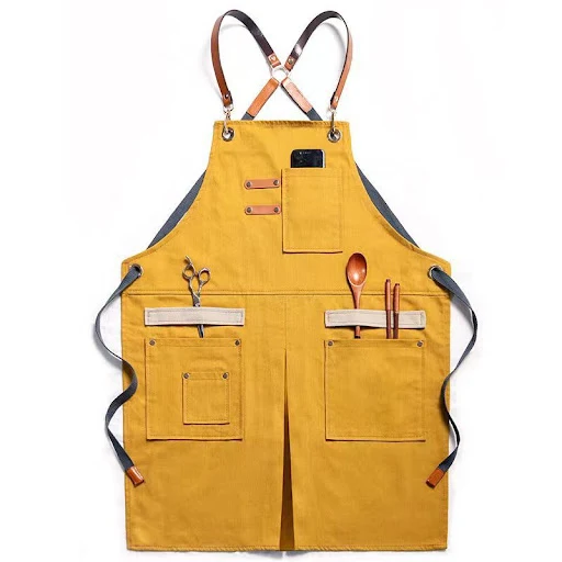 Title 2, Multi-pocket Canvas Jean Apron for Barbers, Mil...