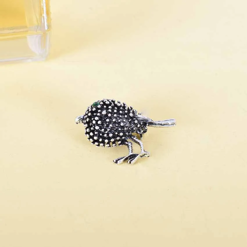 Title 4, Broche de flor, pássaro, andorinha, cisne e pom...
