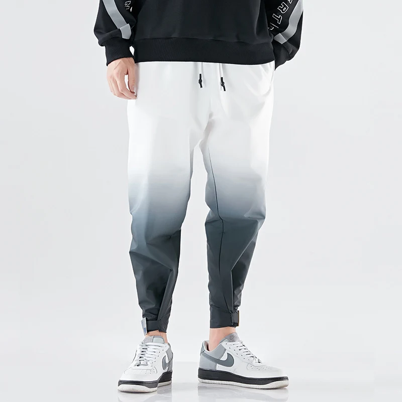 Title 5, Plus Size Mens Gradient Color Harem Pants Amer...