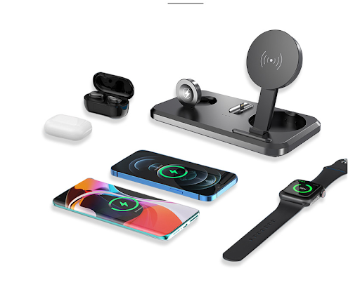 Title 6, Caricatore wireless 3 in 1 da 15W pieghevole pe...