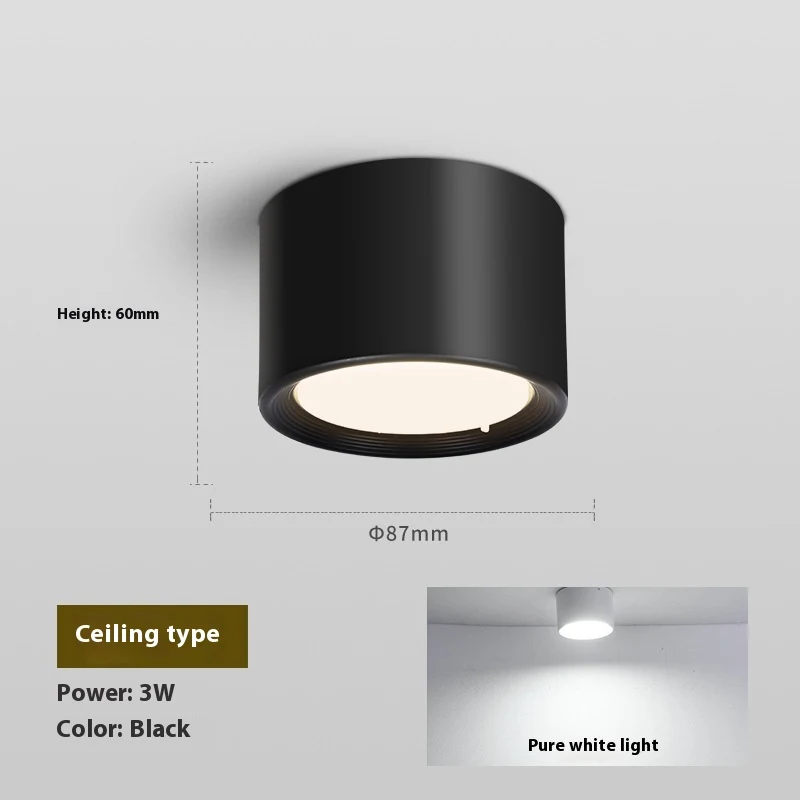 Bright Ceiling Lamp Spotlight for Home Balcony Corridor. LED lighting, perfect for hallways and balconies. Modern design — photo 12