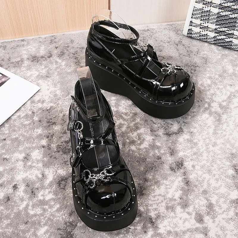 Vrouwen Platte Pumps Dark Goth Lolita Perfecte Schoenen voor een Unieke Stijl Comfortabele en Elegante Schoenen voor Dagelijks Gebruik Prachtige Look — foto 2