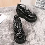 Vrouwen Platte Pumps Dark Goth Lolita Perfecte Schoenen voor een Unieke Stijl Comfortabele en Elegante Schoenen voor Dagelijks Gebruik Prachtige Look — foto 2