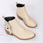 Botas femininas de couro com zíper e bico fino, estilo britânico grande, perfeitas para um visual elegante e moderno. — foto 5