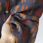 Pigiama di coppia in cotone a doppio strato, tinto in filo, set due pezzi maniche corte e pantaloncini. Comfort e stile per notti rilassanti. — foto 8