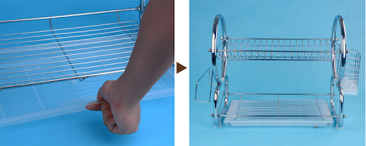 Title 8, Double stainless steel draining plate rack for ...