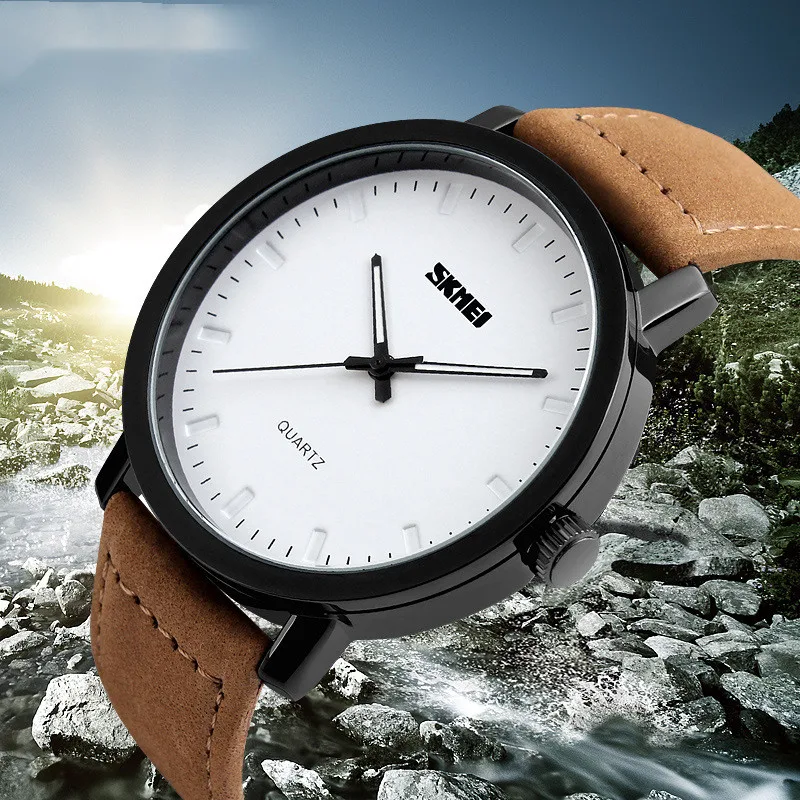 Relógio masculino de quartzo à prova d'água com design minimalista e estilo retrô. Elegância atemporal, funcionalidade e proteção contra água. — foto 8