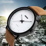 Relógio masculino de quartzo à prova d'água com design minimalista e estilo retrô. Elegância atemporal, funcionalidade e proteção contra água. — foto 8